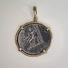 Alexander the Great, Greek Tetradrachm, 336-323 B.C. Set in 14K Yellow Gold - Image 2