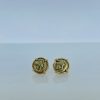 Pair of Electrum Hekte Athena Earrings from 387-326 B.C.