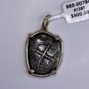 Silver 1 Real Shipwreck Coin Pendant, 1649, Potosi