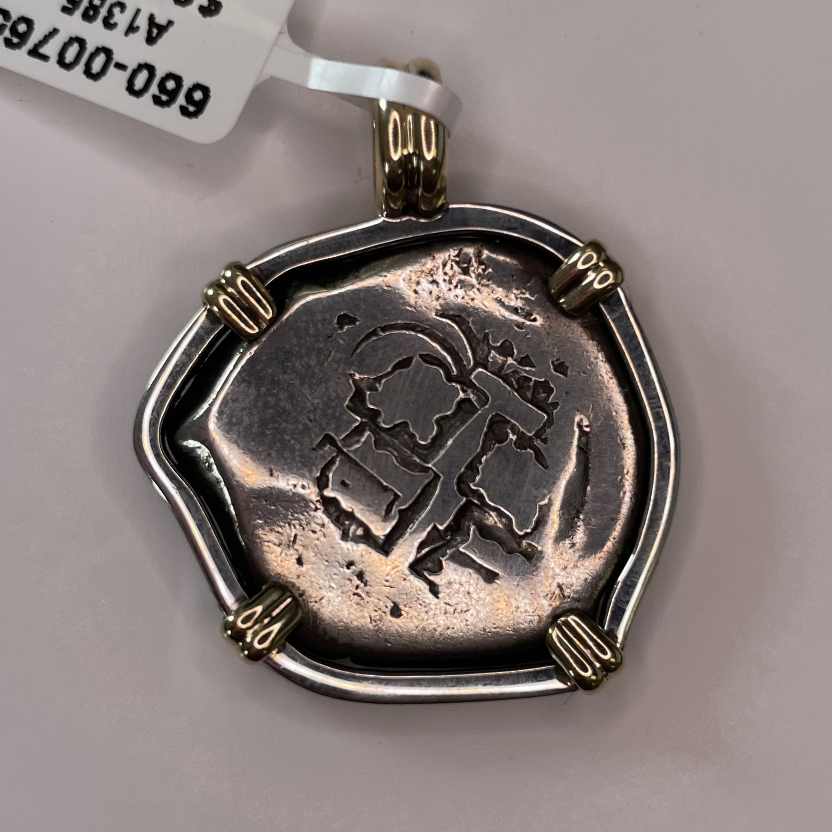 Amazon.com: Spanish treasure coin pendant silver, big treasure coin silver  pendant, silver treasure coin necklace, unique mens necklace gift for  husband : Handmade Products