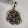Silver 2 Reales Shipwreck Coin Pendant, 1729, Potosi