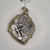 Silver 2 Reales Shipwreck Coin Pendant, 1738, Lima