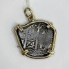Silver 1 Real Shipwreck Coin Pendant, 1674, Potosi