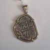 Silver 4 Real Shipwreck Coin Pendant, 1748, Potosi