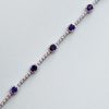 14K Sapphire and Diamond Tennis Bracelet