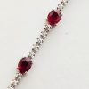 14K Ruby and Diamond Tennis Bracelet - Image 4