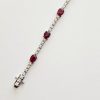 14K Ruby and Diamond Tennis Bracelet - Image 3