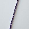 18K Oval Cut Sapphire and Diamond Tennis Bracelet - Image 4