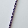 18K Oval Cut Sapphire and Diamond Tennis Bracelet - Image 3
