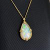 18K Yellow Gold Opal Pendant