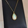 18K Yellow Gold Opal Pendant - Image 2