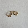 Lady's Yellow 18 Karat Huggies Earrings - Image 2