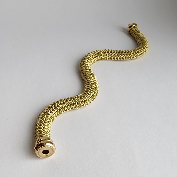Florentine Slinky Link Bracelet in 18 Karat Gold - Image 2