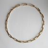 Paperclip Chain in 14 Karat Gold with White Enamel - Image 3