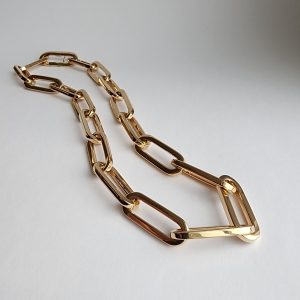 Oversized Paperclip Chain in 14 Karat Gold