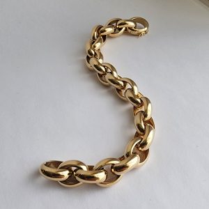 Cable Link Bracelet in 14 Karat Gold
