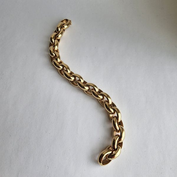 Cable Link Bracelet in 14 Karat Gold - Image 2