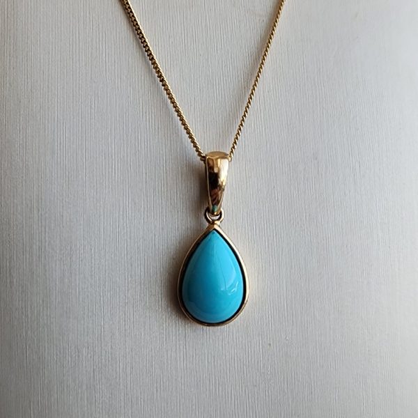 Turquoise Pendant (chain sold separately)